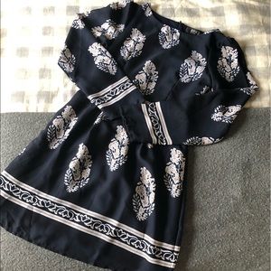 NWOT - Navy Ornate Dress